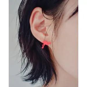 [롯데백화점]비쥬주앙 플라밍고 실루엣 귀걸이 (1ea)