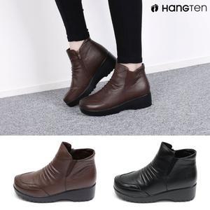 행텐 HT-673 여성용 털안감 캐주얼 통굽 앵클부츠 편안한신발