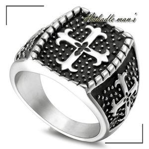 [오바들맨즈] MR1064 써지컬 스틸 남자 여자 반지 링 십자가