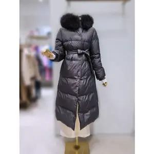 [갤러리아] [SI]구스다운 퍼후드 벨트 롱패딩(SFJ1617HH)