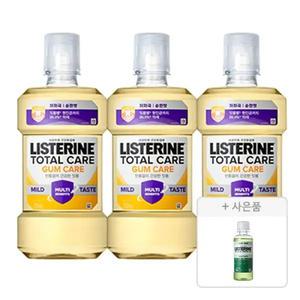 리스테린 검케어 마일드 750ml, 3개 + 증정(그린티 마일드 100ml)