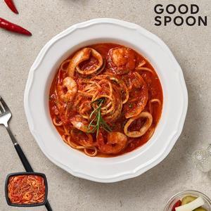 [미스터네이처]굿스푼 매콤 토마토 해장 파스타 300g 4팩 세트 해물 스파게티