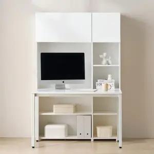 HM2044  심플 전면책장책상세트 5단 1200