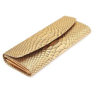 스코안 골드가죽 금색 황금색 국내제작 3단 장지갑 1362