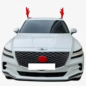 루돌카 루돌프 장식 크리스마스 자동차 데코 뿔 코 차량 세트 사슴장식품 파티