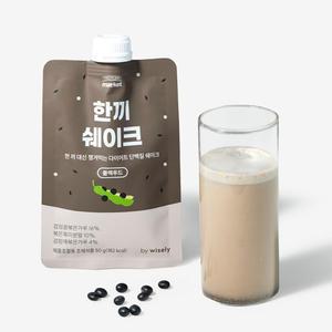 식물성 단백질 쉐이크 파우치 맛있는 다이어트 프로틴 쉐이크 아침 식사 대용 블랙푸드 7개