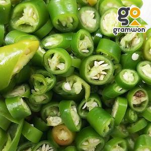 냉동 청양고추 슬라이스 1kg 대용량 업소용 식자재 매운고추
