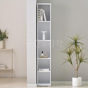 키큰 틈새 선반 300x1800 높은 수납장 오픈형 5단 화이트 슬림 드레스룸 거실
