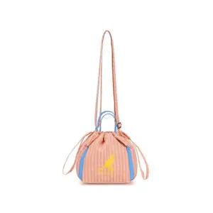 [캉골키즈]체크 패턴 버킷백 QE 0015 오렌지/AQEBCB00150OG