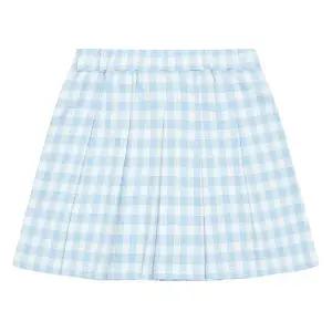 [보리보리/에꼴리에]여아 밴딩 체크 플리츠 스커트 23A5853_BL