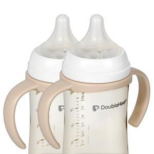 [순수아] 더블하트 3세대 젖병 호환 / 젖병 손잡이 고급형 베이지 2개