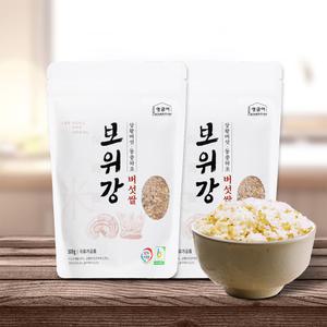 국내산 100% 전라도 상황버섯쌀 발아현미쌀 300g, 2개