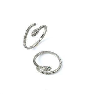 (빅)2종]운수대통 실버 뱀반지