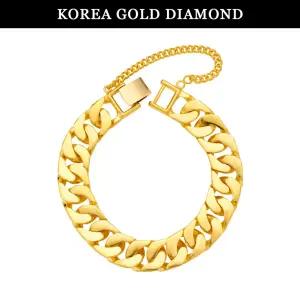 [한국금다이아몬드] 순금 팔찌 24K 남자 면 체인 금팔찌 56.25g