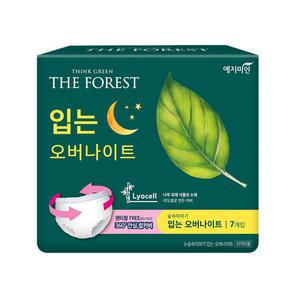 생리대 예지미인 포레스트 입는 오버나이트 7매 X 1팩