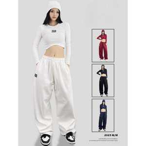 걸스힙합 춤복 댄스 연습의상 크롭티 와이드 트레이닝