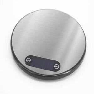 LCD 디지털 주방 체중계, 스테인리스 스틸 디스플레이, 전자 식품 무게추 도구, 원형, 5kg/1g, 로트 당 20