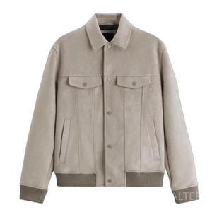 남성 스웨이드 자켓 시보리 아우터 포켓