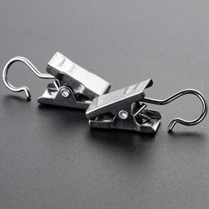 다용도 알루미늄 클립 S자형 고리 집게 실버색상 50P