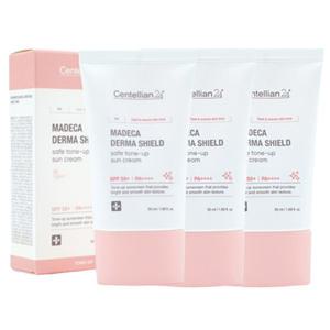 센텔리안24 마데카 더마 쉴드 세이프 톤업 선크림 50ml 3개 자외선차단 워터프루프