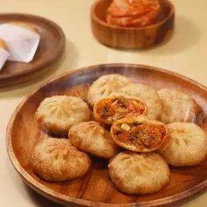 [얌얌노리]김치잡채 미니호떡 1kg 바삭쫄깃 매콤 간편간식