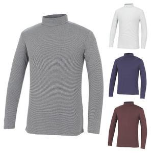 [김영주골프] 겨울 스트라이프 터틀넥 히트 남성 기모 골프 이너웨어 DPWMTS75