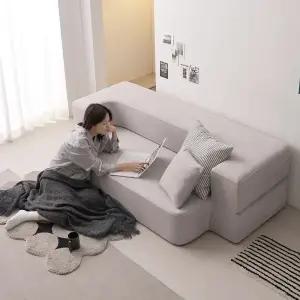 아쿠아텍스 좌식 접이식 소파베드 2인 거실 원룸 패브릭 매트리스 1인 쇼파 침대