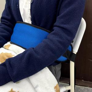 노인낙상방지 휠체어 안전벨트 블루