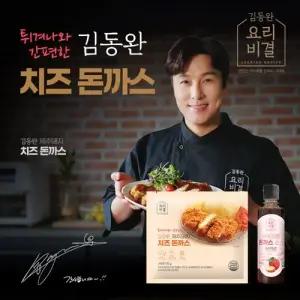[김동완공식] 튀겨나온 제주돼지돈까스(치즈10팩+애플소스 200g*1병)
