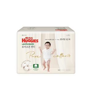 NEW 하기스 네이처메이드 퓨어코튼 팬티형 5단계 공용 34매 X 2팩