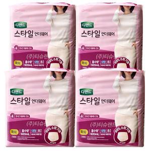 디펜드 스타일 언더웨어 파워 여자 대형 8매x4팩(32매) 요실금 팬티 기저귀