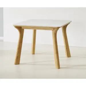 라운지 2인용 고무나무 원목 세라믹 식탁 프레임 테이블 원룸 방문설치