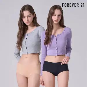 FOREVER21 프리컷 데일리 팬티 10종 PACK (다크베이지 5종+블랙 5종)
