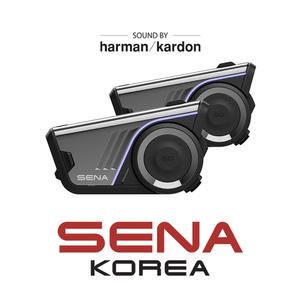 세나 60S 듀얼팩 메시 인터콤 3.0 IPX7방수 2세대 하만카돈 라이드글로우 60S-01D