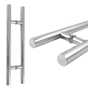 마이토우 강화도어 손잡이 스텐 일자 340P CB 크롬/문/도어/대문/유리/강화/유리문/강화문/핸들/사무실