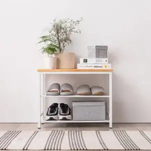 [미즌하임] 카라 벤치 신발장 600(블랙/화이트)