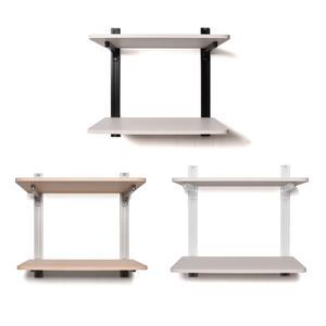 세탁실 라운드 선반 세트 2단