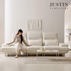 [저스틴퍼니처]밀크 이지클린 딥 스윙 4인 소파