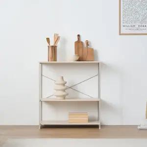 [모던하우스(가구)] 모던하우스 뉴몰리 800 3단선반장 베이지 CF1325003