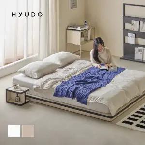 [12월 5% 최종판매가 92,810] 휴도 선유 자작나무 엣지 무헤드 저상형 매트리스 깔판 침대 프레임 S/SS/Q