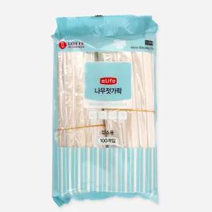 GDM 일회용 식당 업소 나무 젖가락 100개 세트
