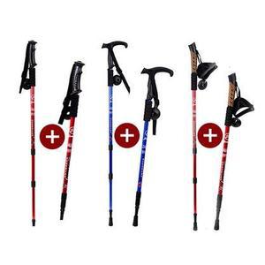 3단 등산스틱 모음전 1 + 1 I자 T자형 코르크 등산 지팡이 듀랄루민 스틱 장갑