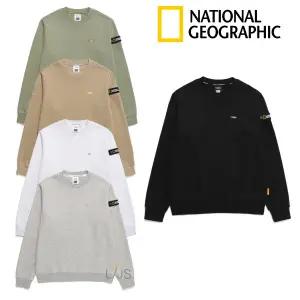 [롯데백화점]내셔널지오그래픽 남여공용 폴리카터 스몰 로고 맨투맨 N244USW050