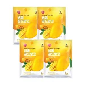 CJ프레시웨이 이츠웰 냉동골드망고1Kg x 4개