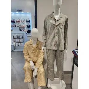 [애니바디](광주신세계)공용 면레이온 9부 파자마세트_플라워 ANJS25821