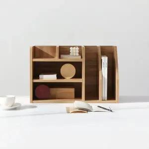 원목 수납선반 데스크 책상 미니 수납함 진열대