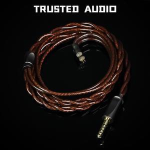 TRUSTED 50S IEM 5MM IE900 듀얼 이어폰 MMCX 78MM 호환 가능 케이블 2핀 블랙 커넥터와