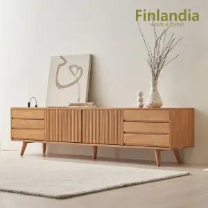 아멜리 원목 2000 낮은 TV거실장