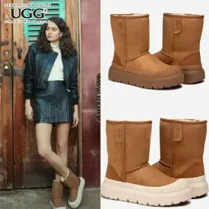 오즈웨어 25년 신상 클래식 플러스 미들 숏 여성 양털 UGG 어그부츠