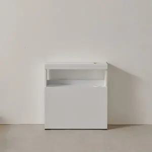 [우아미]루하 침대 옆 낮은 틈새수납장 600